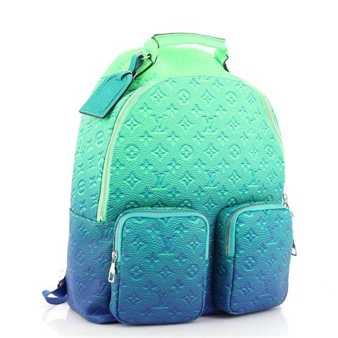 blue and black louis vuitton backpack|louis vuitton monogram canvas backpack.